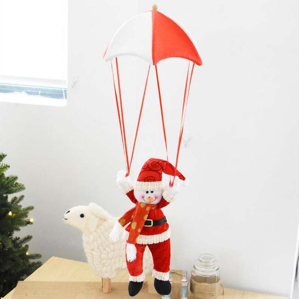 2 Sets Weihnachtsmann Schneemann Plüsch Stoff Hänge Plüsch Neu Haus Dekoration!