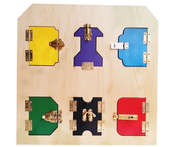 

новые деревянные детские игрушки монтессори упражнение разблокировка пластины рано развивающие игрушки детские подарки