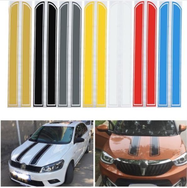 

универсальный 130см х 24см капот автомобиля поцарапанные наклейки крышка двигателя укладка светоотражающая наклейка винил diy украшения пвх