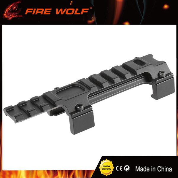 

FIRE WOLF Hunting Gear Aluminium Airsoft MP5 G3 20mm Scope Mount Rail Picatinny Base MP5 Dovetail guide rail bracket