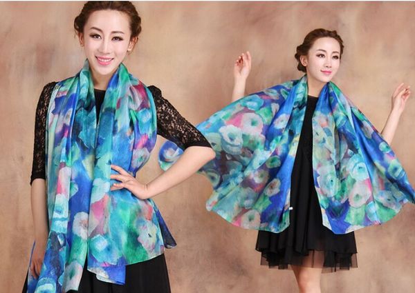 

scarf #1428 12pcs/lot scarf 100% shawl gorgeous scarf scarves silk hkgth, White;black