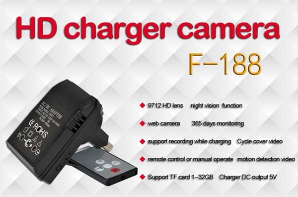 

Remote control u eu plug ac adaptor camera night vi ion motion detection video recorder wall charger dvr home ecurity urveillance camera