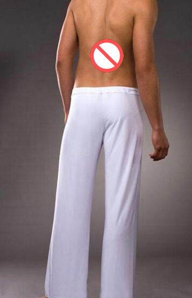 

n2 men lingerie bodywear see throught lounge pants transparent pajamas almost naked male sleepwear2030, Black;brown