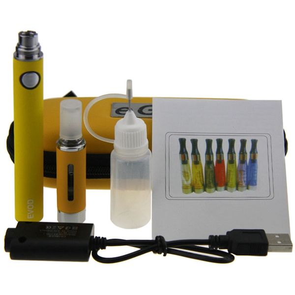 

MT3 EVOD Starter Kit EVOD Battery 650mah 900mah 1100mah MT3 Atomizer Electronic Cigarette EVOD MT3 Zipper case kit with eGo Case