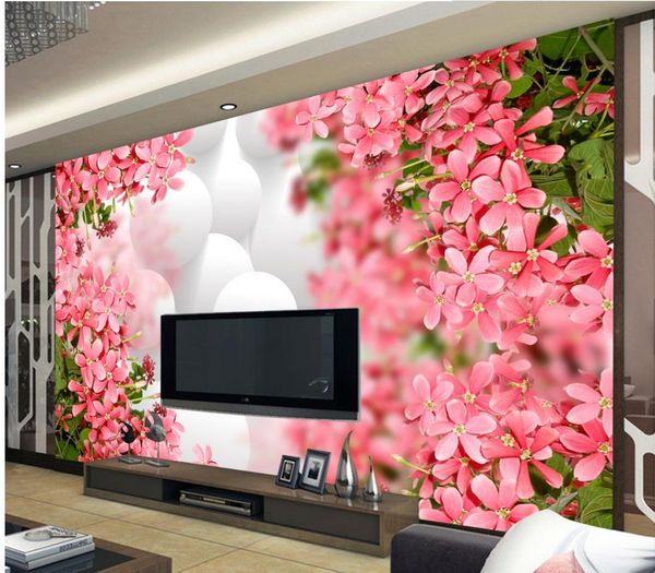 

tulip 3d stereo mural tv wall mural 3d wallpaper 3d wall papers for tv backdrop