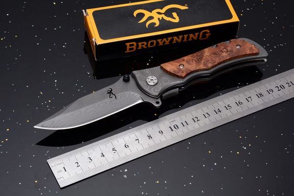 Оптовая Браунинг Пантеры 339 тактический складной нож Titanium Blade открытый кемпинг охота выживания карманный нож клип спасения EDC инструмент
