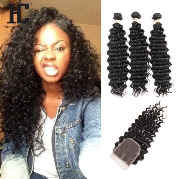 Hc Hair Brazilian Body Wave Human Hair Products With Closure