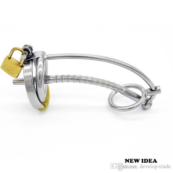 

fetish device bondage stainless steel new sounding gay chastity cage products male