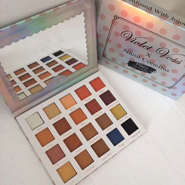 NEUE Heiße, hochwertige Make-up-Lidschattenpalette mit 20 Farben Violet Voss X Nicol Concilio DHL-Versand