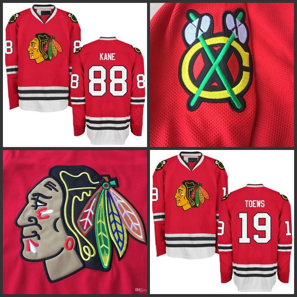 

#19 Jonathan Toews Jersey Chicago Blackhawks Hockey Jerseys Men 88 Patrick Kane Jersey All Stitched Free Shipping