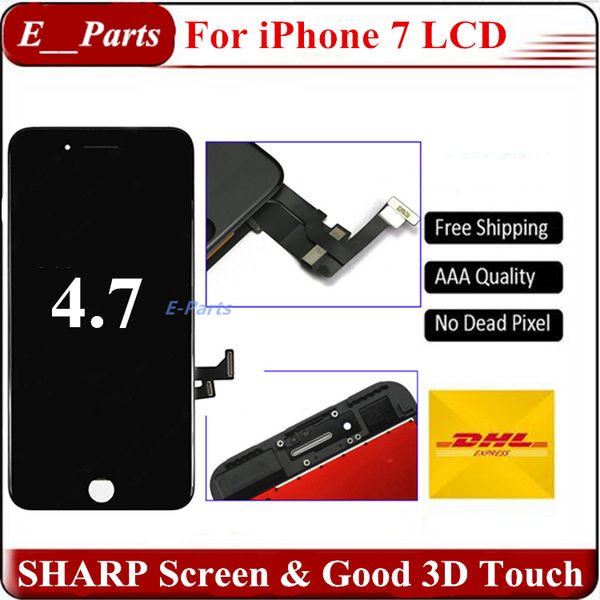 

For iphone 7 lcd grade a tian ma lcd di play touch digitizer frame a embly repair for iphone 7 7g lcd with good 3d touch