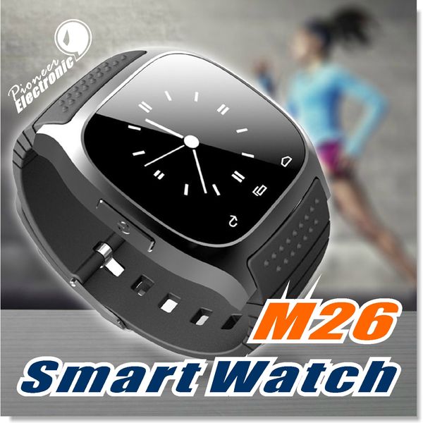 

м26 часы smartwatch bluetooth смарт часы-телефон с камерой пульт дистанционного управления анти-потерянный сигнализации смарт-часы барометр