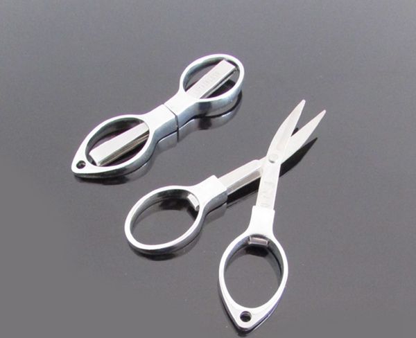 

foldable fishing scissors small scissors fishing line cutter tools outdoor travel stainless steel collapsible portable scissors for cotton