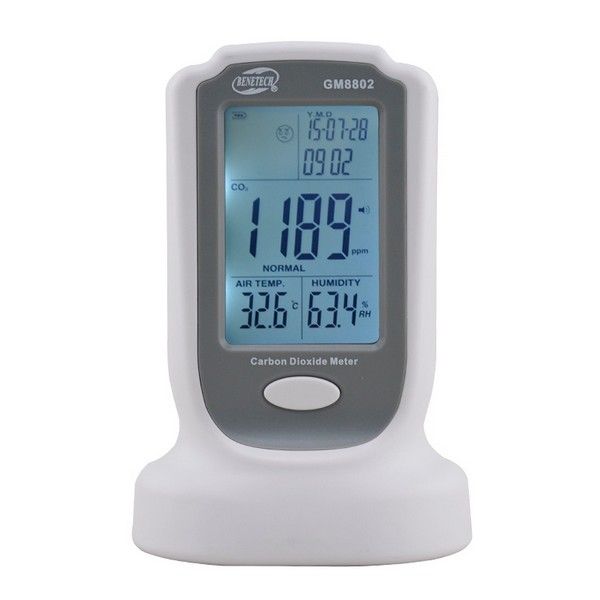 

benetech gm8802 digital co2 meter co2 monitor meter gas detector carbon dioxide detector thermometer hygrometer gas analyzer