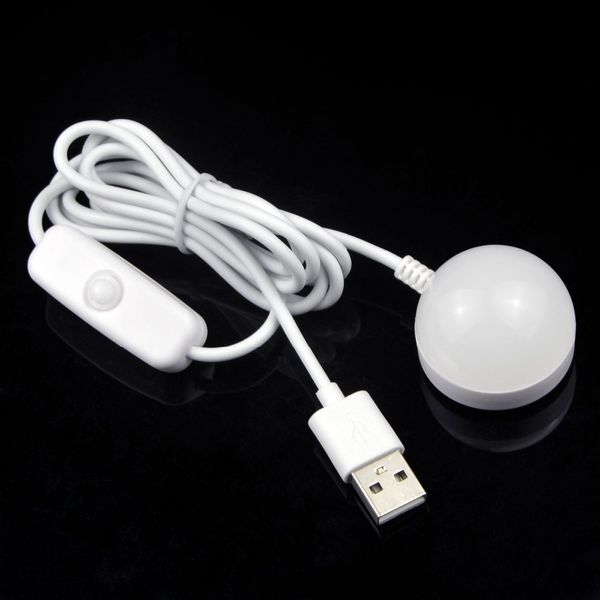 

9pcs portable usb supply power led ceiling night light desk book reading lamp for camping emergency bulb with switch on / off