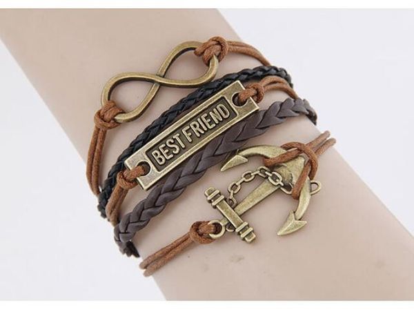 

Горячие преувеличенные панк темперамент ремни ретро мода якорь бесконечный лучш