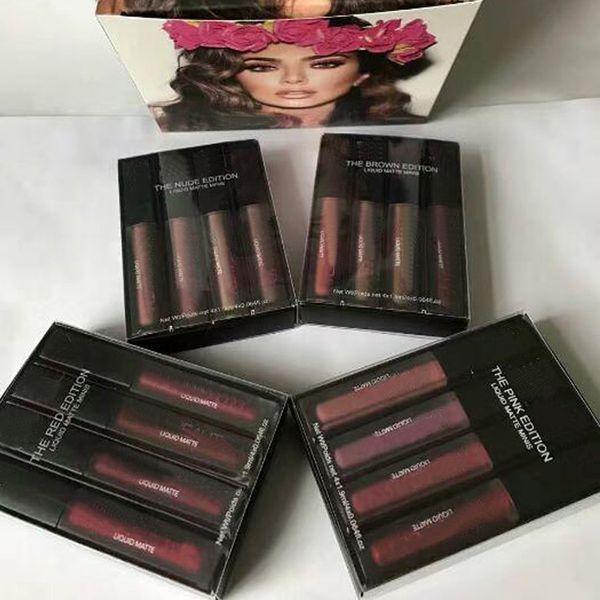 

Высококачественная миниатюрная жидкая матовая губная помада Beauty Lipgloss The Red / pink / br