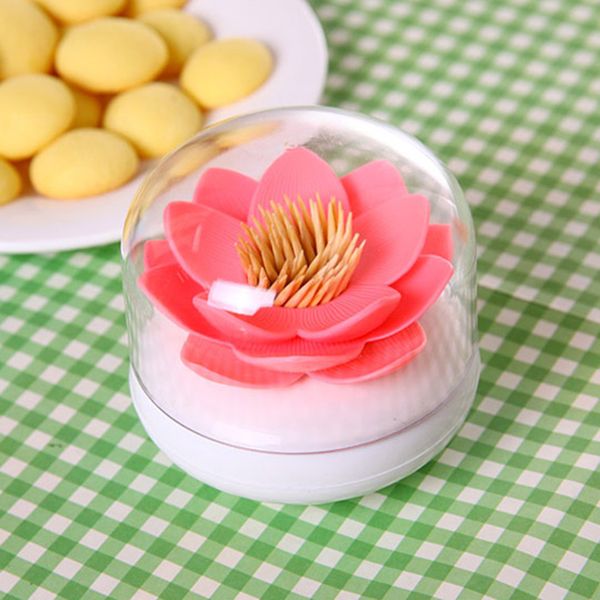 

wholesale- lotus cotton swab box cotton bud holder base room decorate / lotus toothpicks holder toothpick case box toothpicks holder #70000