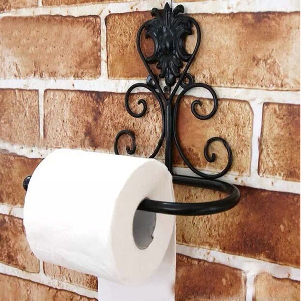 

wholesale- continental iron decorative wall-mounted bathroom tissue holders, toilet roll paper paper towel holder