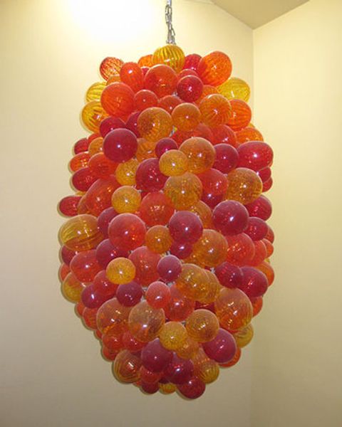 

100% mouth blown borosilicate multicolor murano glass art home decorative stair pendant lamps