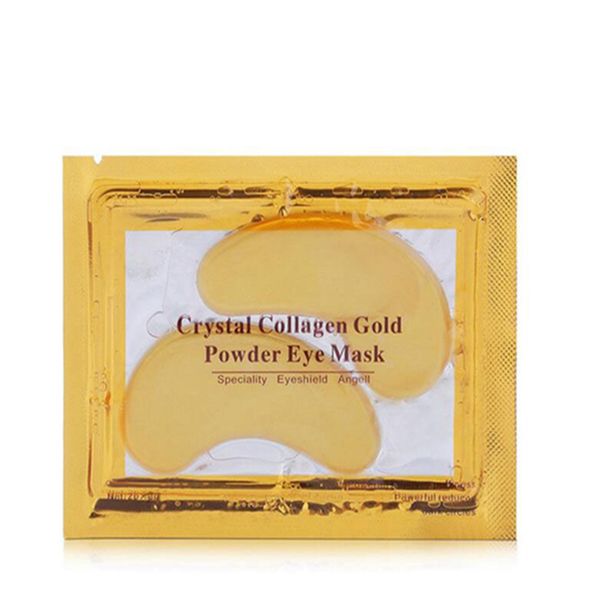 Cristal Collagen Gold Powder Máscara de olhos casca profunda hidratante e suavização de cristal colágeno máscara de olho