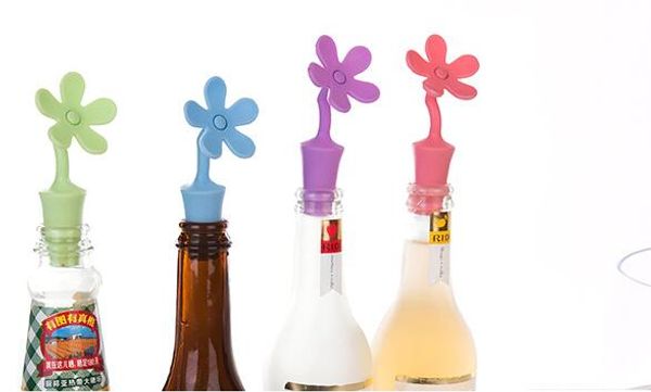 

горячие горшках цветок образный силиконовые вина пробка случайные цвета