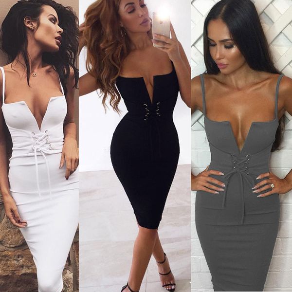 

Sexy Summer Spaghetti Cami Straps Sling Slim Fit Tight Bodycon Sleeveless Slip Short Dress Evening Cocktail Party Dresses Clubwear