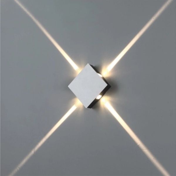 

modern cross-shaped star wall light square/round 3w 6w 9w 12w aluminum led wall lamps night light for bedside corridor aisle bar lights