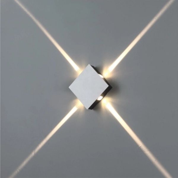 

современный крестообразный star wall light square / круглый 3w 6w 9w 12w алюминиевая светодиодные настенные лампы night light для прикроватн