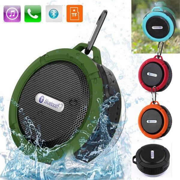 

C6 Outdoor Sports Shower Portable Waterproof Wireless Bluetooth Speaker Suction Cup Handsfree MIC Voice Box For iphone 6 7 8 iPad PC Phone