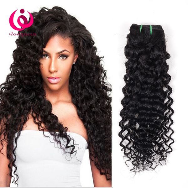 Brazilian Human Weave Hair Deep Wave 4bundles Wow Queen Hair