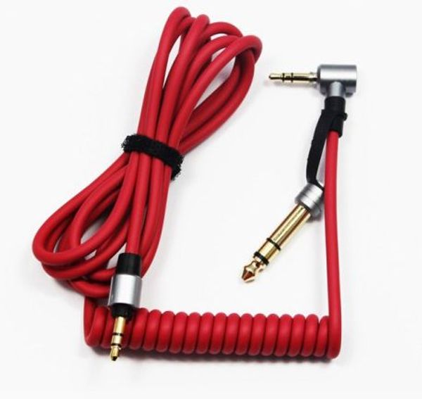 

3.5 to 3.5 / 6.5mm spring to record audio cable two use spring audio cable 100pcs/lot