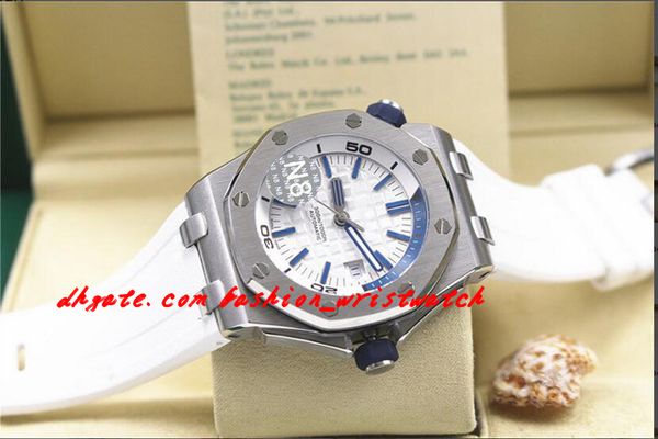 

luxury wristwatch diver st.oo.a010ca.01 white rubber bracelet automatic watch men watches new arrival, Slivery;brown