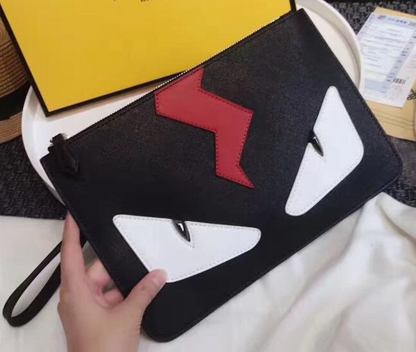 

wholesale designer little monster women clutch bag genuine leather size 29*20cm with original box fashion handbag