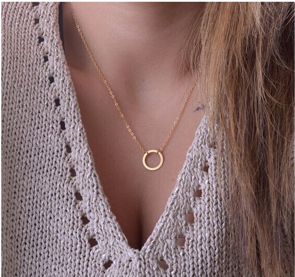 

gold tone bar circle lariat necklace women turkish jewlery silver gold plated chain long pendant necklaces 17101527