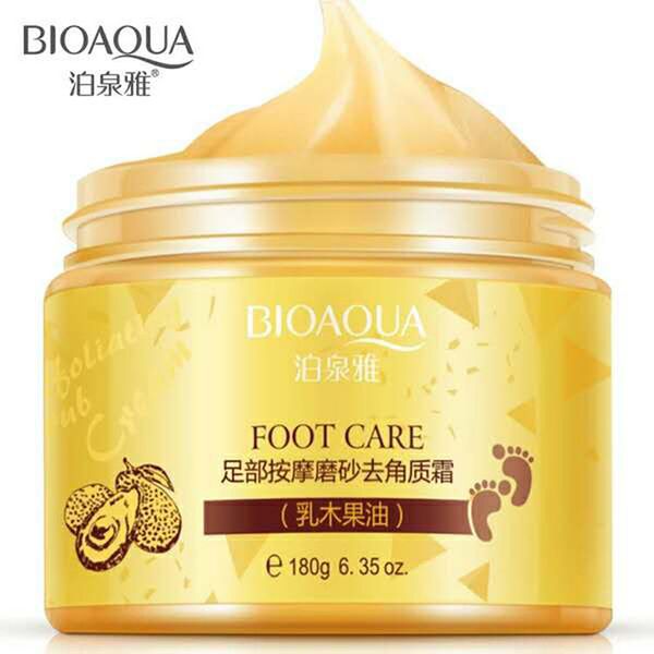 

Goods in stock BIOAOUA foot massage scrub Scrub Cream exfoliating cream foot care anti cracking cream free shipping