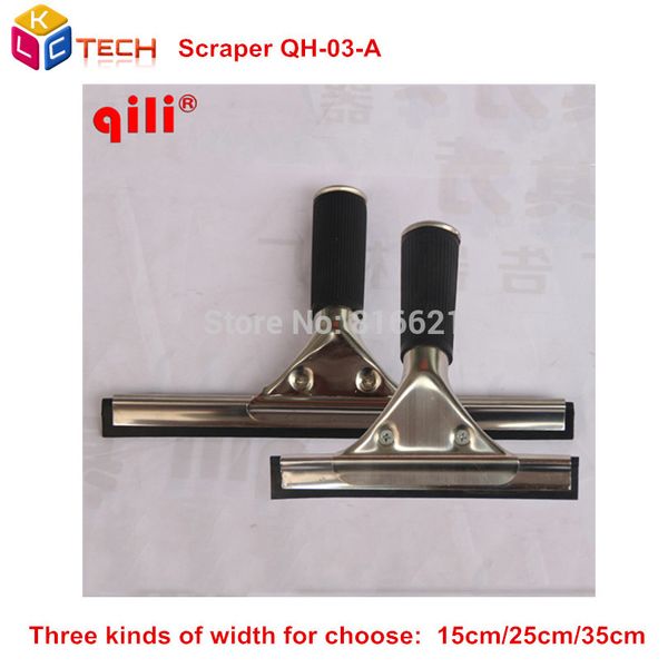 

wholesale- qili qh-03-a three kinds width options stainless steel water scraper squeegee tint tool for car auto film for window cleaning