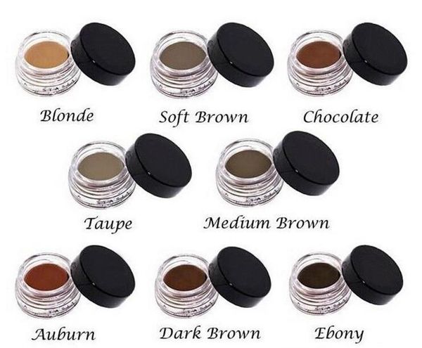 

Pomade medium brown waterproof makeup eyebrow 4g blonde chocolate dark brown ebony auburn medium brown talpe