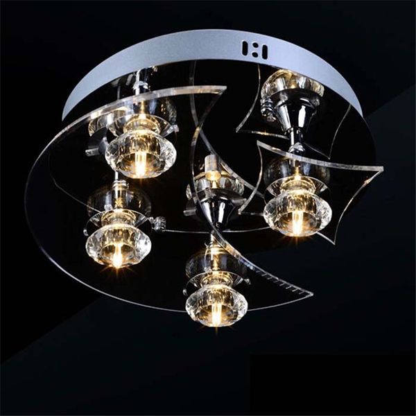 2019 Led Modern Crystal 20w Ceiling Light Moon And Star Pendant