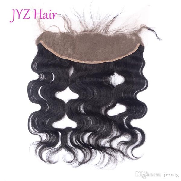 

malaysian brazilian peruvian indian body wave virgin human hair lace frontal 13x4 lace 100% unprocessed natural color human hair closure, Black;brown