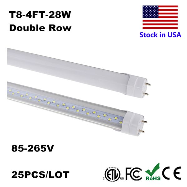 

светодиодные трубки свет t8 пробки 18w 22w сид сид 28w люминесцентная лампа пробки 4ft 1.2 м 4feet сид smd2835 6500к двойн-конца работает