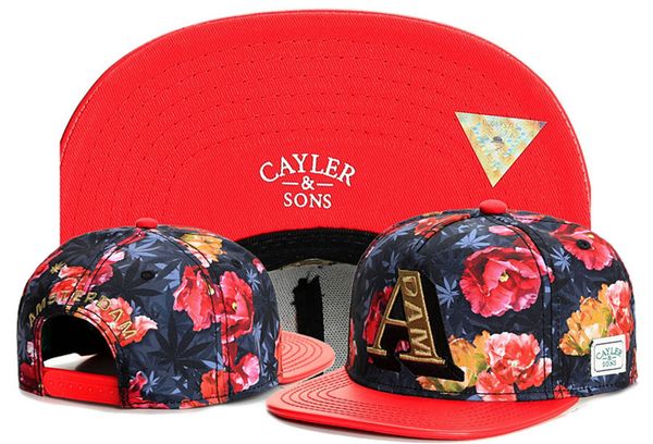 

Кейлер сыновья письмо floarl кожа Snapback хип-хоп Casquette Gorras chapeus toucas взрослых регулируем