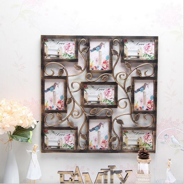2019 White Square Plastic Flower Wall Photo Frame Collage Hanging Family Picture Display Home Decor From Fangshoufa123 34 45 Dhgate Com