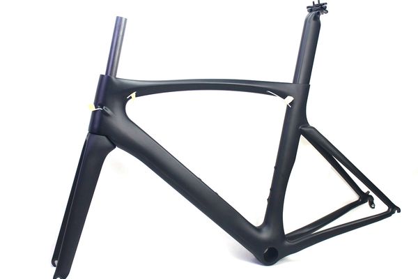 

carbon road bike frames black matt finish racing bicycle frame cycling frameset no decals clear coat