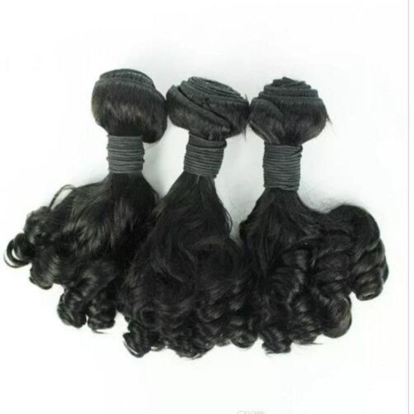 Tia Funmi Hair Brasileiro Brasileiro Brasil Curls Extensão de Cabelo Humano 3pc Lote Para Mulheres Africanas Rápido