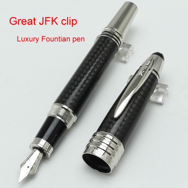 

Great Characters MB fountain pen Office School Stationery pen with JFK clip carbon fiber barrel free shipping
