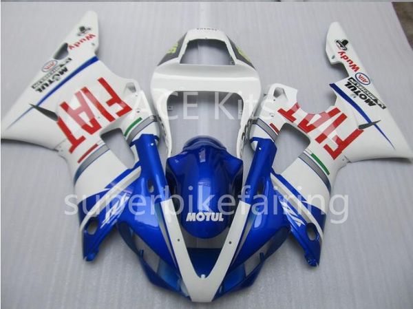 

3gifts new bike fairings kits for yamaha yzf-r1 1998 1999 r1 98 99 yzf1000 cool blue white sx23
