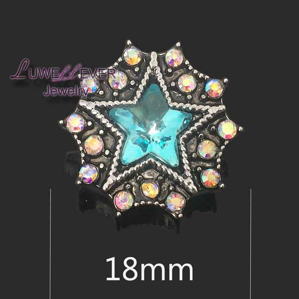 

flower w204 18mm 20mm rhinestone metal button for snap button bracelet necklace jewelry for women silver jewelry