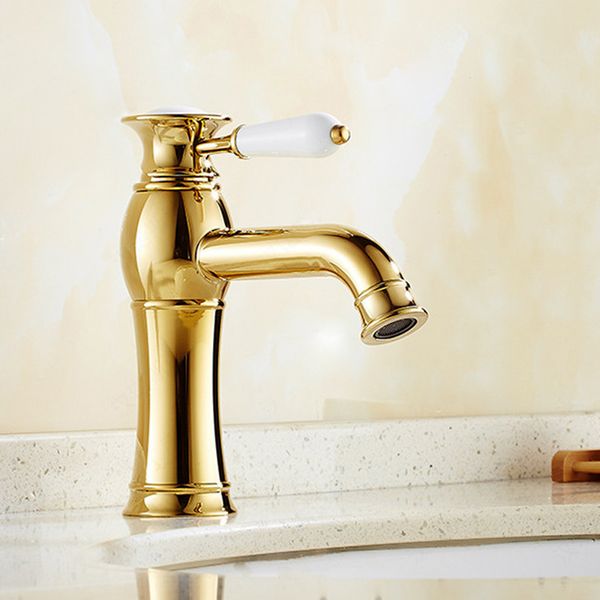 

wholesale deck mount kitchen sink faucets with one handle one hole / golden kitchen sinks and faucets hs324