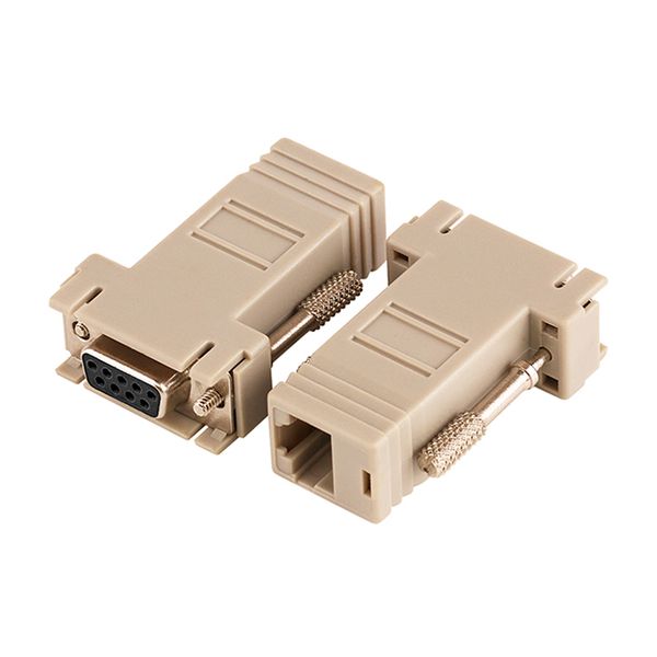 20 Lot DB9 Male RJ45 Modular Adapter Serial Extender